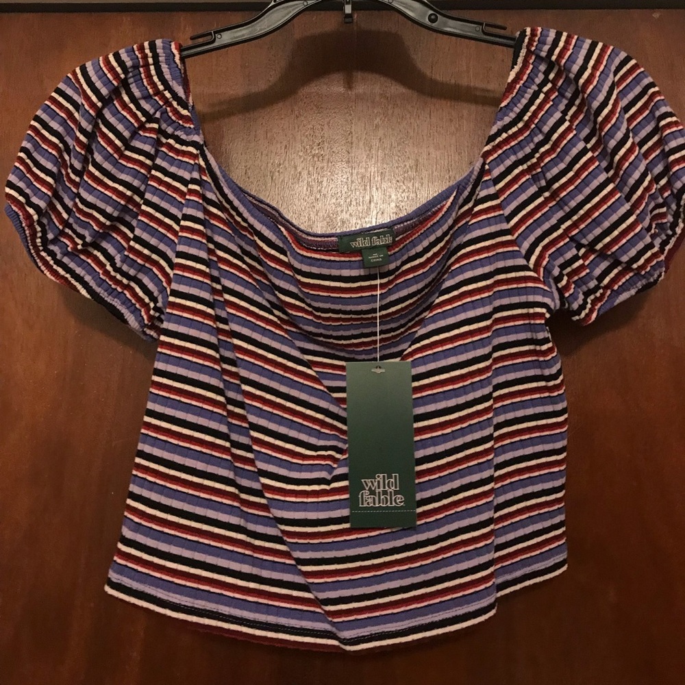Striped crop top